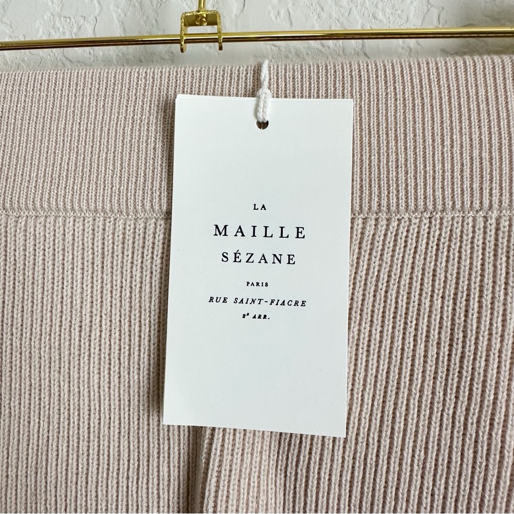 SEZANE Naella Merino Wool Jupe Knit Skirt NEW - Picture 4 of 8